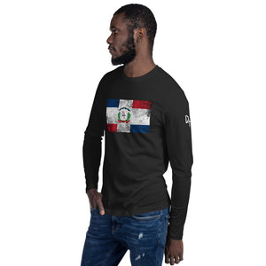 Hispanic Heritage Dominican Republic Long Sleeve Fitted Crew