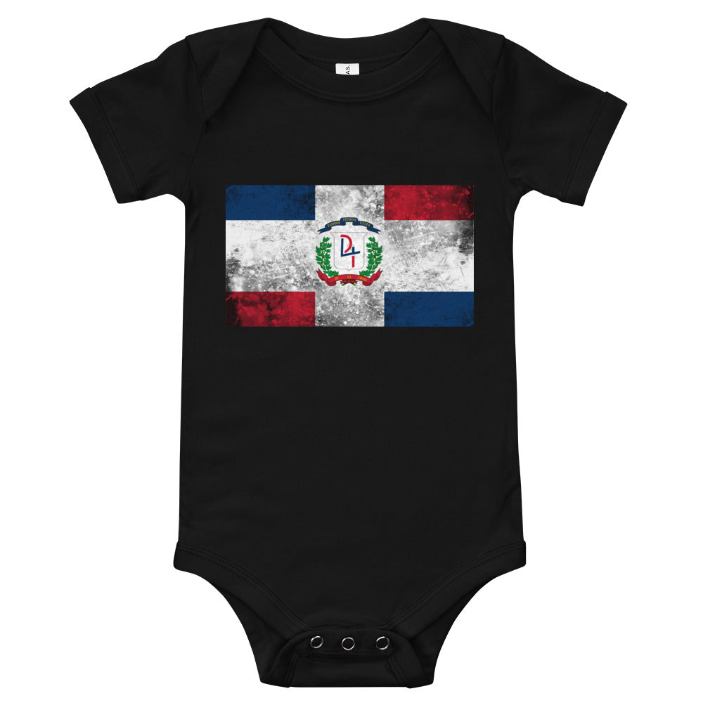 Hispanic Heritage Dominican Baby short sleeve one piece