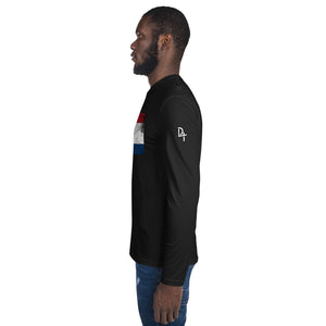 Hispanic Heritage Dominican Republic Long Sleeve Fitted Crew